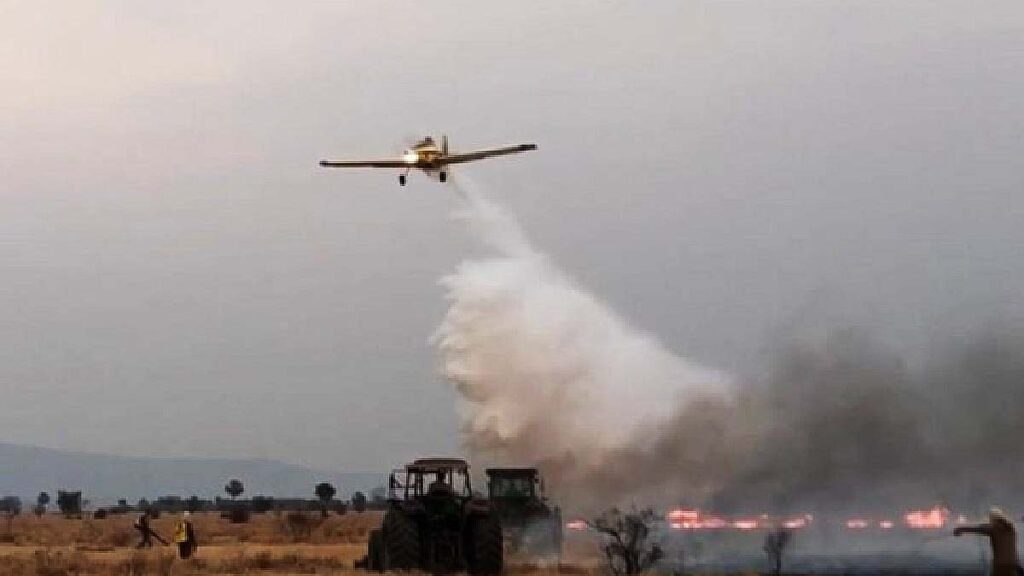 Aeronave de combate a incêndio florestal chega à MS em dezembro 2 combate fogo