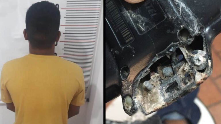 Após romper tornozeleira eletrônica, homem tenta colar equipamento, mas acaba preso