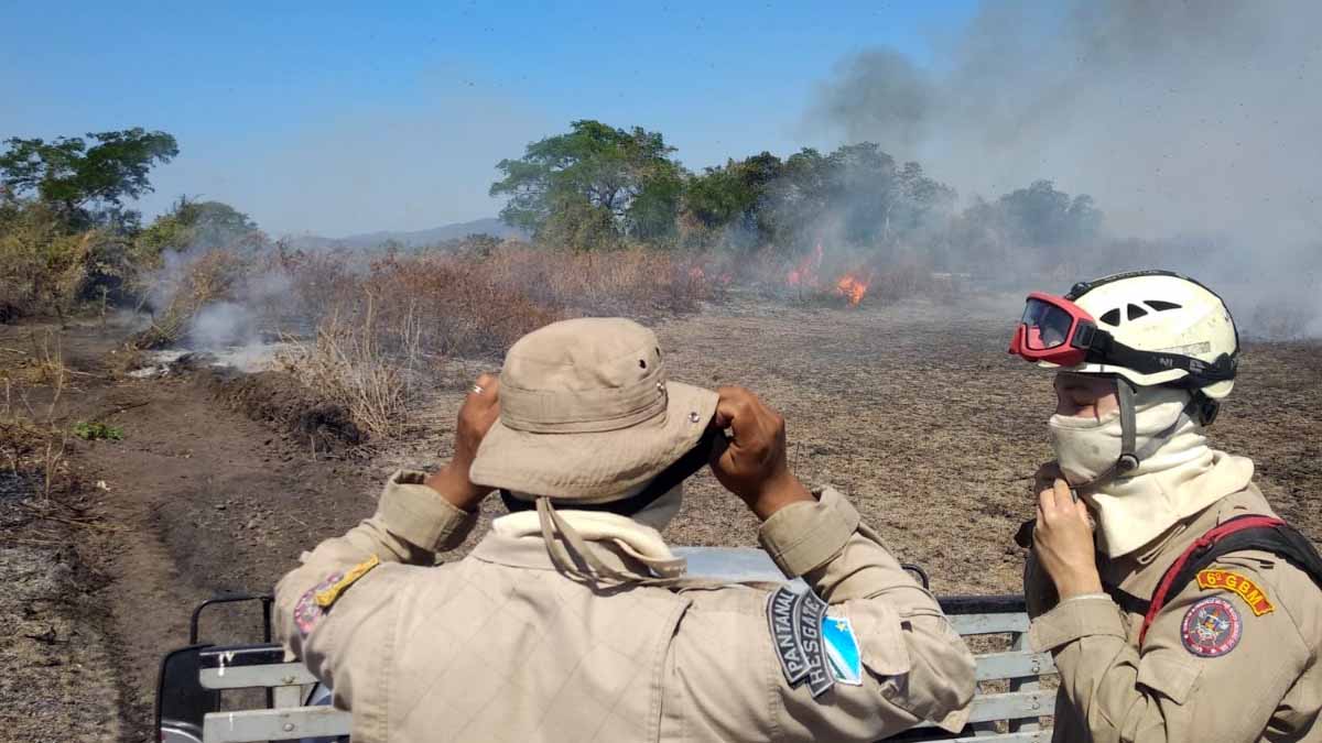 Leia mais sobre o artigo Bombeiros prosseguem no combate aos incêndios na região do Pantanal