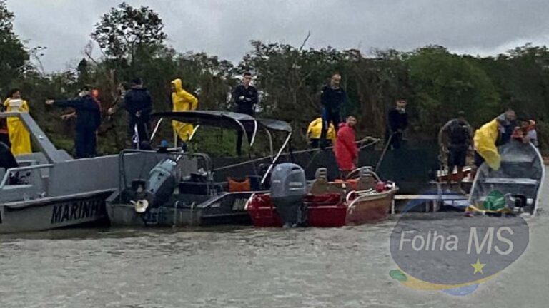Naufrágio: Bombeiros encontram três corpos durante buscas no Rio Paraguai