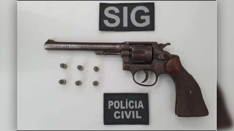 Polícia Civil de Corumbá prende homem por posse ilegal de arma de fogo
