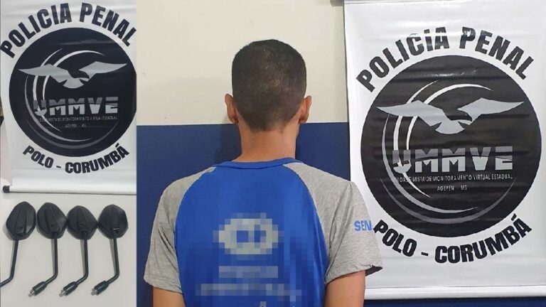 Policiais penais prendem homem com peças de motocicletas furtadas