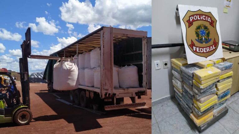 Caminhoneiro é preso pela PF transportando 148 quilos de entorpecentes em Corumbá