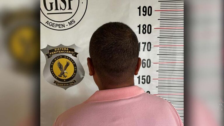 Condenado por tráfico é preso pela Policia Penal no centro de Corumbá