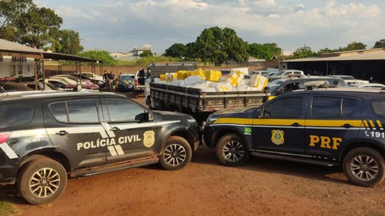 PRF e DENAR interceptam duas quadrilhas com 5,4 toneladas de maconha em MS