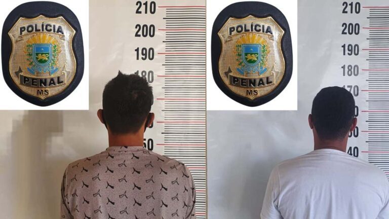Com condenações por tráfico e roubo, dois são presos pela Polícia Penal em Corumbá