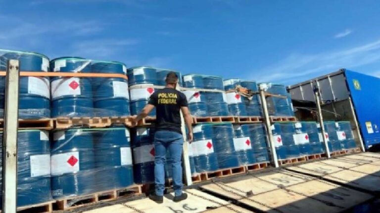 Em Corumbá PF faz mais uma apreensão de produto utilizado no refino da cocaína