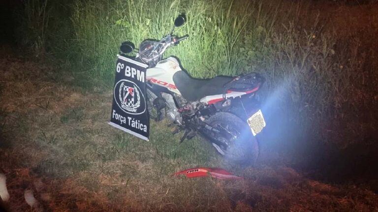 Boliviano é preso pela Força Tática após roubo de motocicleta na parte alta de Corumbá