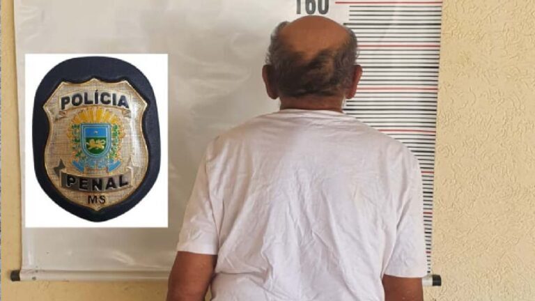 Condenado por estupro de vulnerável é preso pela Polícia Penal em Corumbá