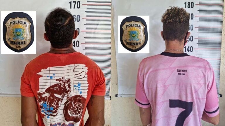 Condenados por roubo e receptação são presos pela Polícia Penal em Corumbá e Ladário