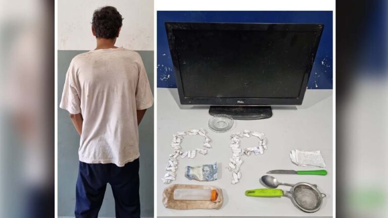 Homem é preso pela Polícia Penal após ser flagrado comercializando drogas no Guatós