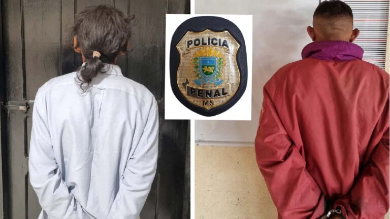 Foragidos da justiça são detidos pela Polícia Penal em Corumbá