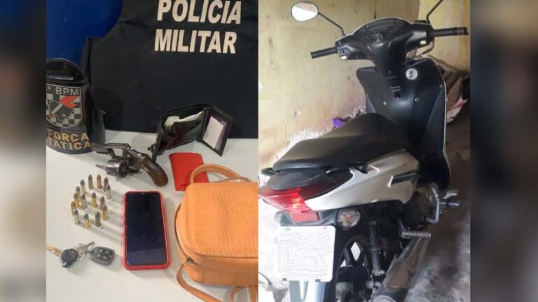 Dupla é presa após roubo de motocicleta na parte alta de Corumbá
