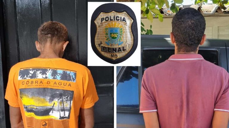 Condenados por Tráfico e violência doméstica são presos pela Polícia Penal em Ladário