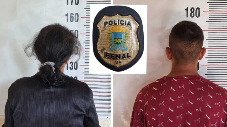 Em abordagem, foragidos são presos pela Polícia Penal no centro de Corumbá