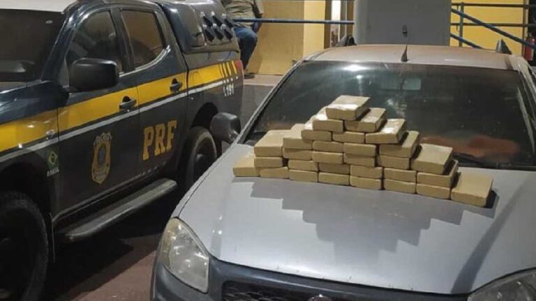 Dupla sai de Corumbá com 31 KG de cocaína e acabam presos pela PRF