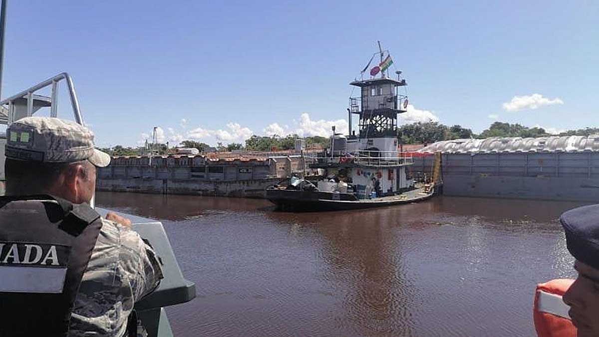 Você está visualizando atualmente Alfandega boliviana apreende quatro barcaças de bandeira brasileira no Canal do Tamengo