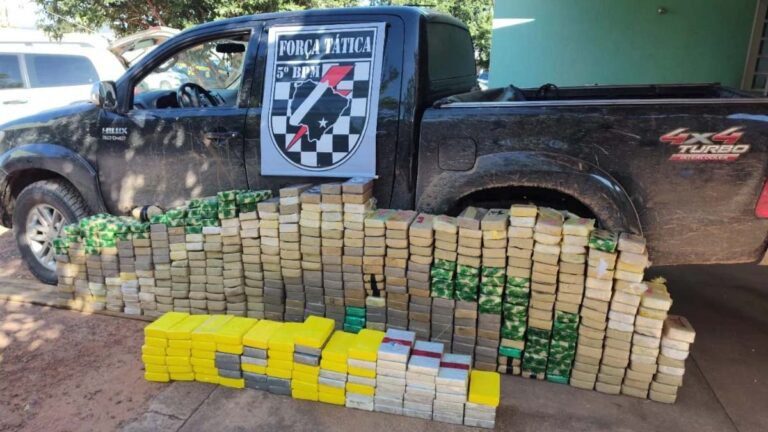 Droga avaliada em R$ 40 milhões é apreendida pela PM na divisa de Corumbá e Rio Verde de MT