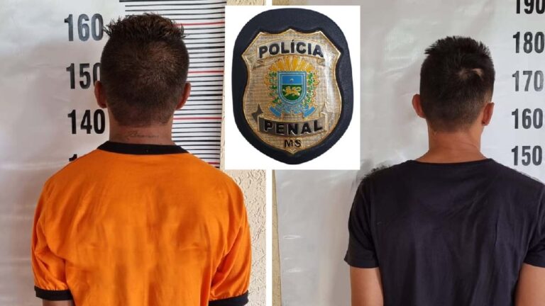 Condenados por tráfico de drogas e roubo são detidos pela Polícia Penal em Corumbá