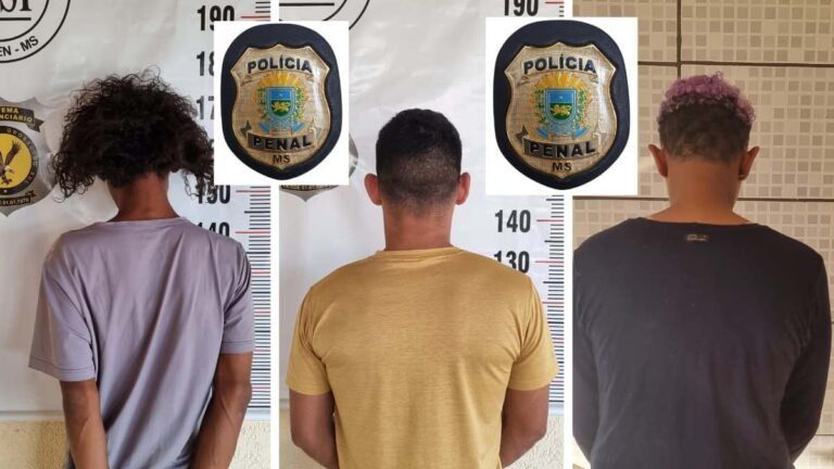 Condenados por tráfico, roubo e latrocínio são detidos pela Polícia Penal em Corumbá