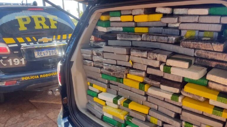 PRF apreende mais de meia tonelada de cocaína em carreta que saiu de Corumbá para SP