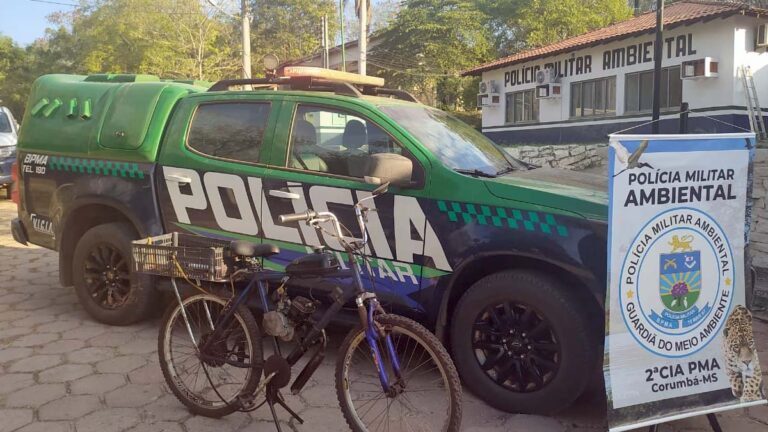Colombiano é preso pela PMA após furtar bicicleta motorizada de idoso em Corumbá