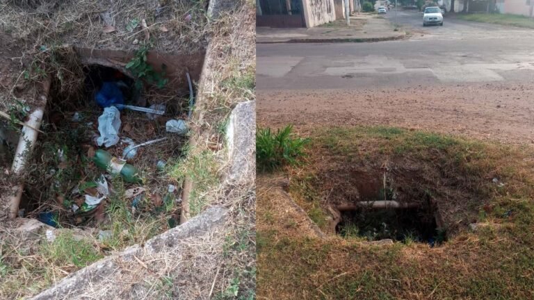 Prefeitura ignora pedido da população e “boca de lobo” continua aberta há mais de um ano