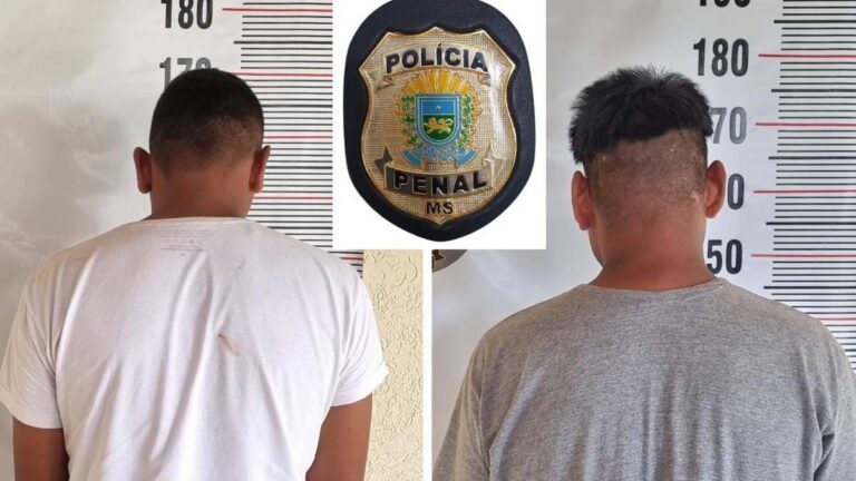 Condenados por roubo e homicídio são presos pela Polícia Penal em Corumbá