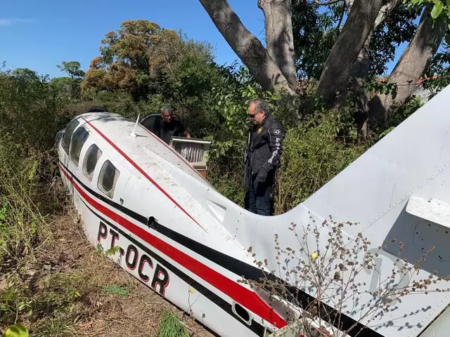 Você está visualizando atualmente Avião utilizado por traficantes de drogas é achado na região do Paiaguás