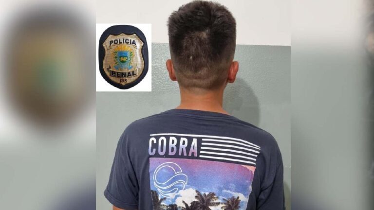 Foragido desde janeiro, condenado por roubo é preso pela Polícia Penal de Corumbá
