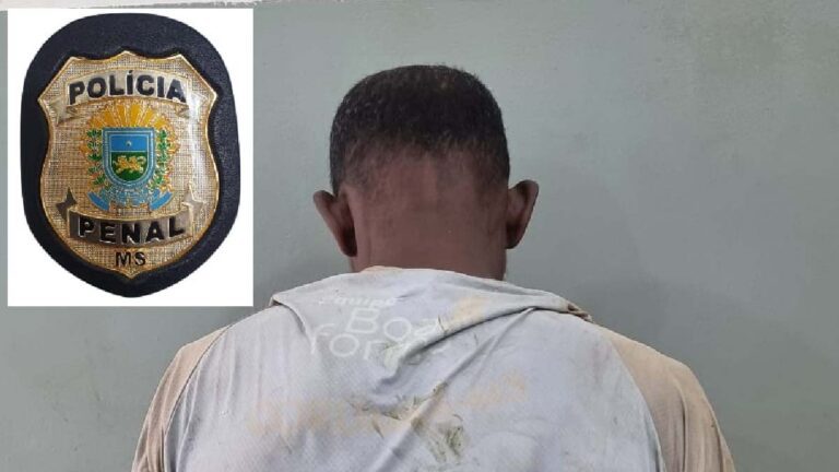Condenado por roubo e furto é preso pela Polícia Penal após romper lacre de tornozeleira