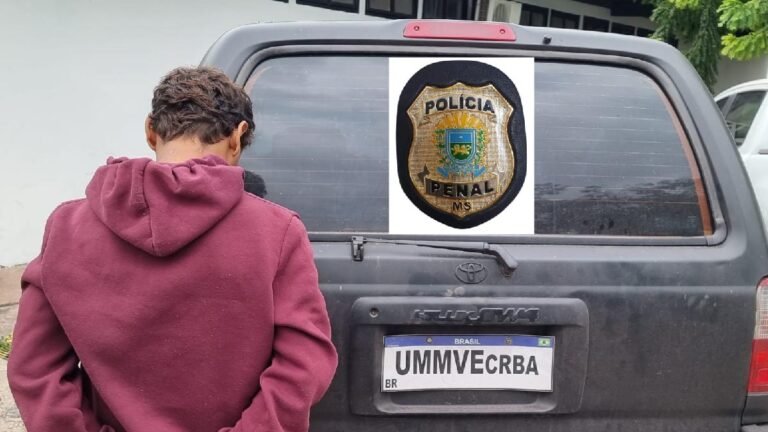 Polícia Penal prende condenado por homicídio após romper tornozeleira eletrônica