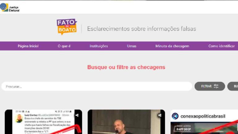 TSE tem sistema de checagem de fake news em tempo real