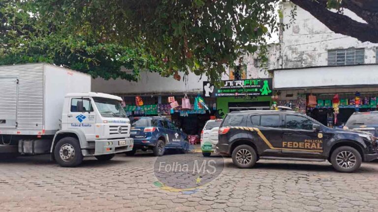 Receita Federal e PF apreendem mais de 500 mil em mercadorias no comercio de Corumbá