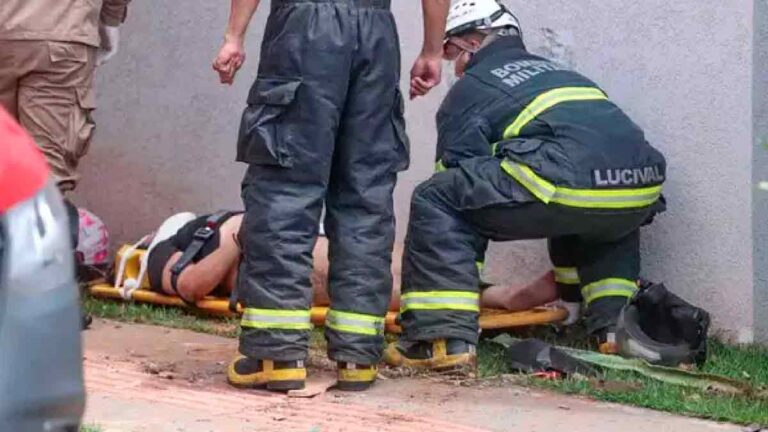 Homem atropela esposa com caminhão guincho, incendeia casa e foge