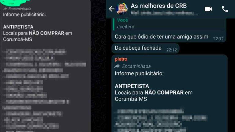 Grupos bolsonaristas espalham fake, discurso xenofóbico e apoio a boicote em Corumbá