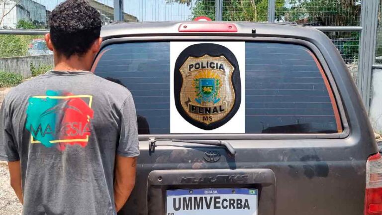 Com duas condenações por tráfico, homem é preso pela Polícia Penal em Corumbá