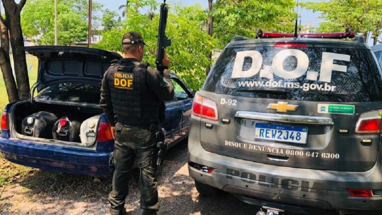DOF prende dupla por contrabando de combustível em Corumbá