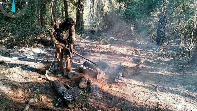 Bombeiros controlam focos de incêndios na região de Porto índio