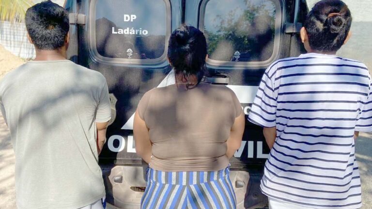 Operação da Polícia Civil de Ladário prende 3 por tráfico de drogas e mulher foragida