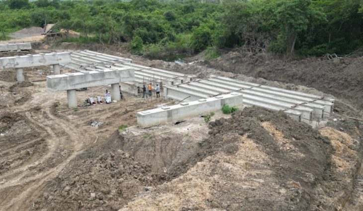 Construção das novas pontes em Porto Esperança avançam e estão 70% concluídas