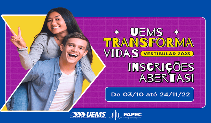 Inscrições para o Vestibular da UEMS seguem abertas até 24 de novembro
