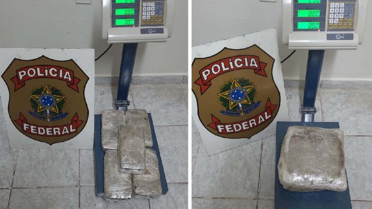 Droga foi apreendida na bagagem e junto ao corpo do autor