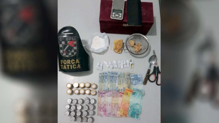 Após denúncias, Força Tática prende homem por tráfico de drogas no centro de Corumbá