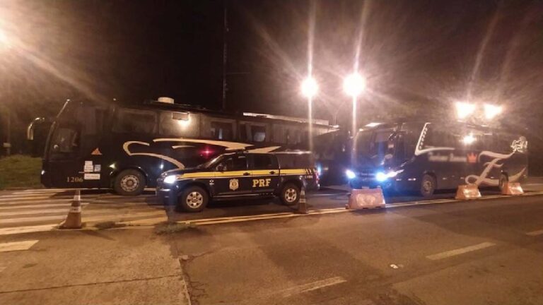 PRF, ANTT e PF apreendem ônibus irregulares com passageiros bolivianos sem documentação