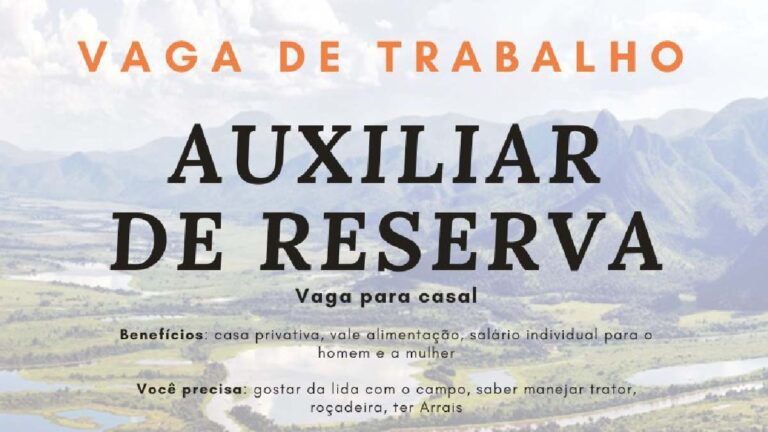 IHP abre vaga de trabalho para casal atuar em reserva, no Pantanal