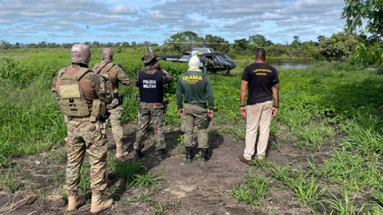 Força-Tarefa reprime crime de mineração ilegal em áreas do Pantanal de Corumbá