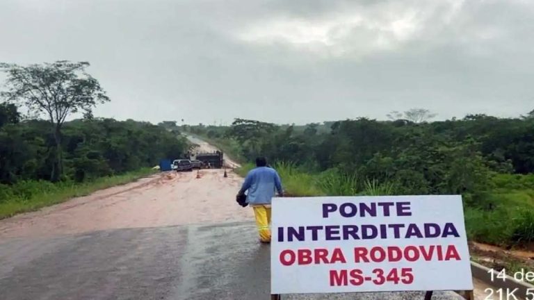 Chuvas provocam interdição de trecho entre Bonito e distrito de Águas do Miranda