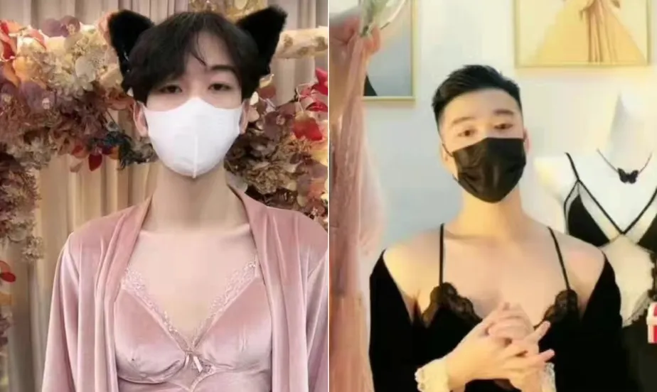 Você está visualizando atualmente Com proibição a mulheres, China permite apenas homens vestidos com lingeries em propagandas