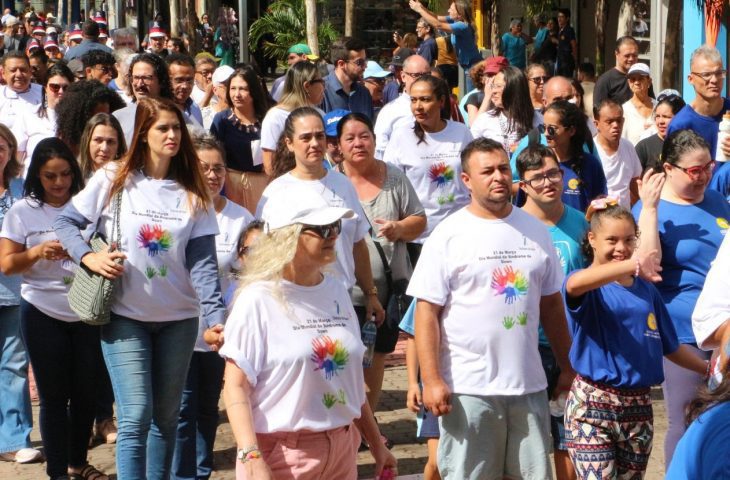 Celebração e visibilidade marcam caminhada em alusão ao Dia Mundial da Síndrome de Down